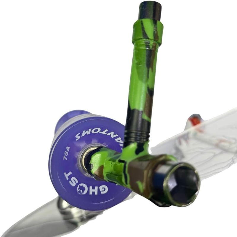 GHOST BOARDS Skate Tool All-In-One - Multi-Function Roller Skate Tool With T-Handle, Allen Key & Screwdriver for Easy Adjustments - Skate Key Fits Any Pocket- Skates Tools You’ll Always Carry - Blue - Image 4